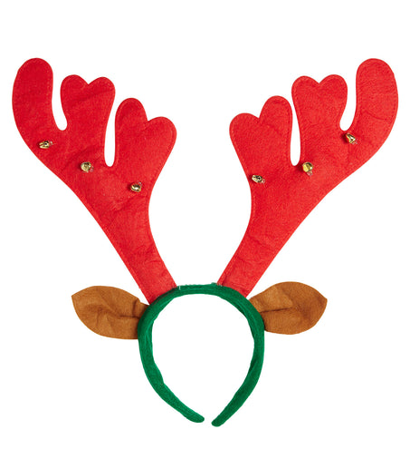 Widmann SRL Haarband rendier met belletjes en oren