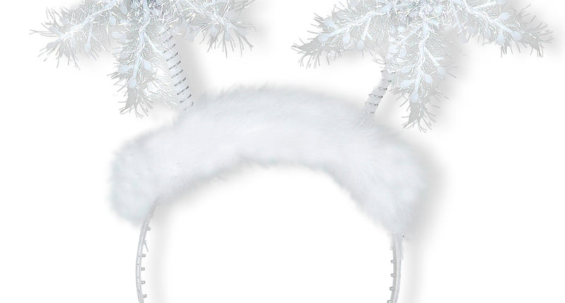 Widmann SRL Haarband sneeuwvlokjes met pluche