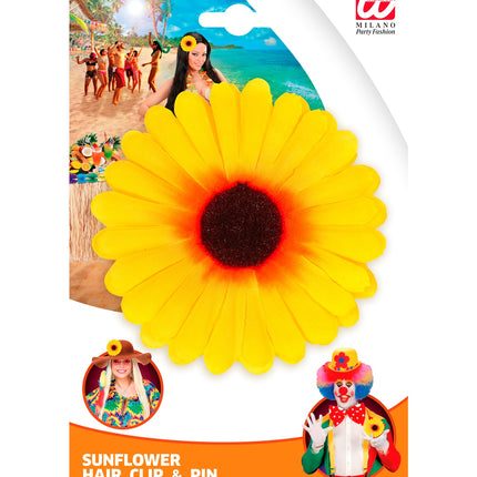 Widmann SRL Haarclip zonnebloem Hawaii