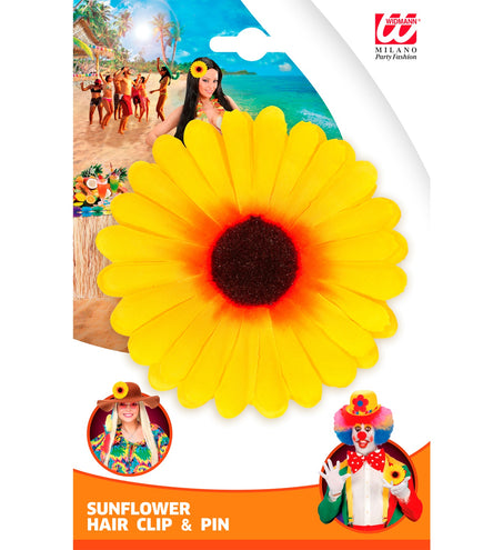 Widmann SRL Haarclip zonnebloem Hawaii