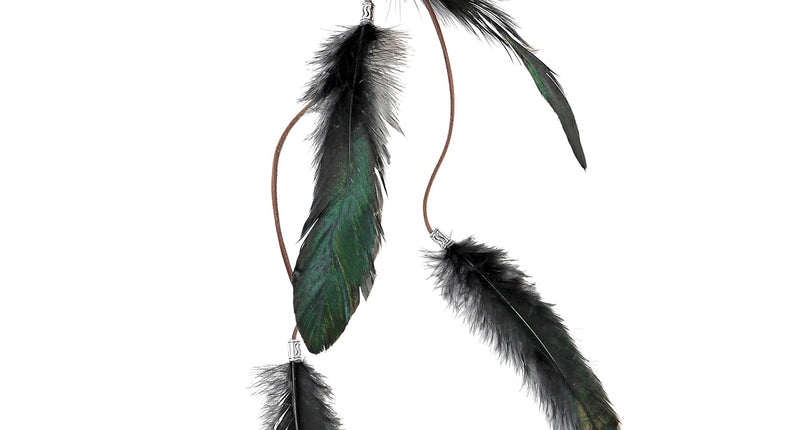 Widmann SRL Haarclip zwarte veren