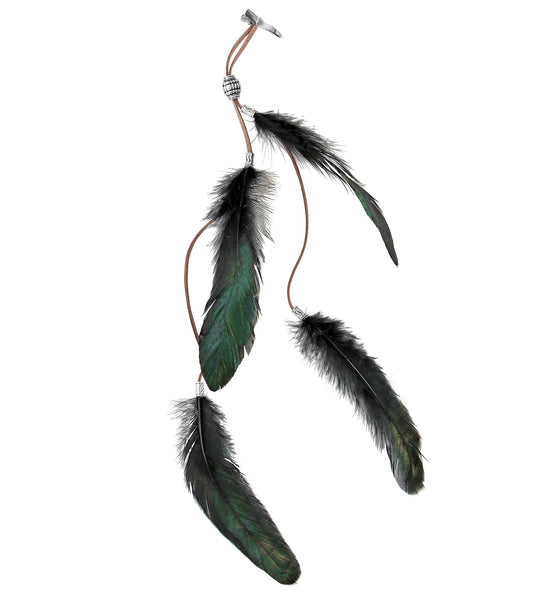 Widmann SRL Haarclip zwarte veren