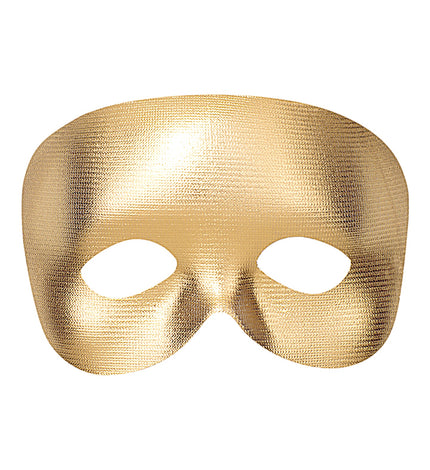 Widmann SRL Halfgezicht masker goud metallic