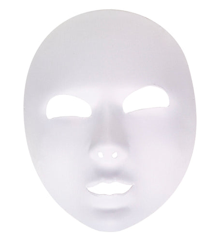 Widmann SRL Halfgezicht masker wit beschilderbaar