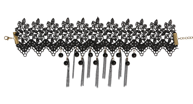 Widmann SRL Halloween nekband met mooie parels