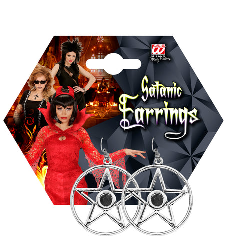 Widmann SRL Halloween oorbellen met steen