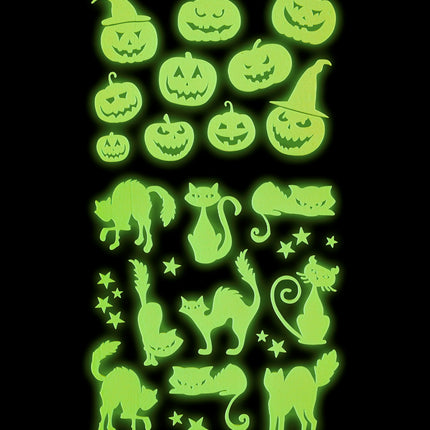 Widmann SRL Halloween stickers glow in the dark