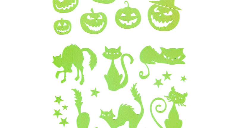 Widmann SRL Halloween stickers glow in the dark