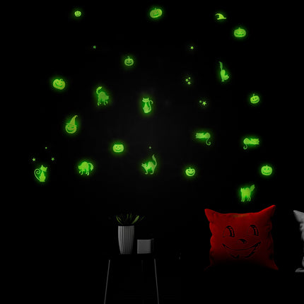 Widmann SRL Halloween stickers glow in the dark