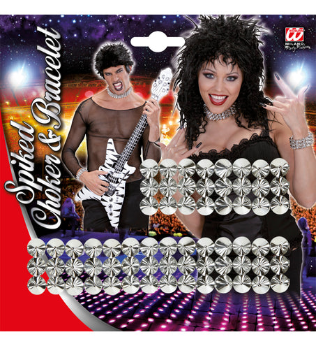 Widmann SRL Halsband en armband met spijkers