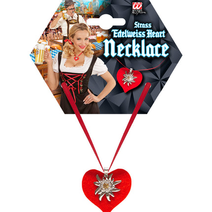 Widmann SRL Halsketting met rood hart