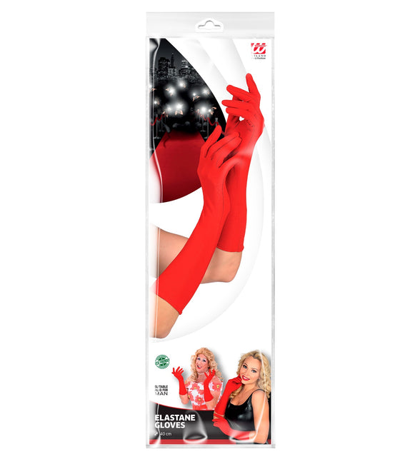 Widmann SRL handschoenen lycra 37cm rood