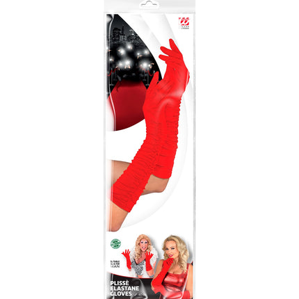 Widmann SRL handschoenen plisse lycra rood