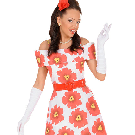 Widmann SRL handschoenen plisse lycra wit