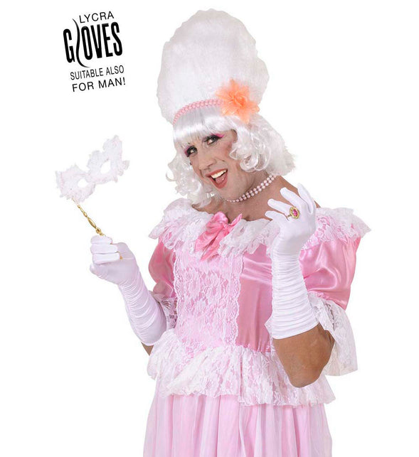 Widmann SRL handschoenen plisse lycra wit