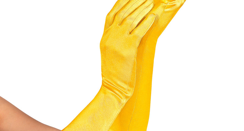 Widmann SRL Handschoenen satijn elastisch geel