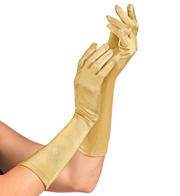Widmann SRL Handschoenen satijn elastisch goud