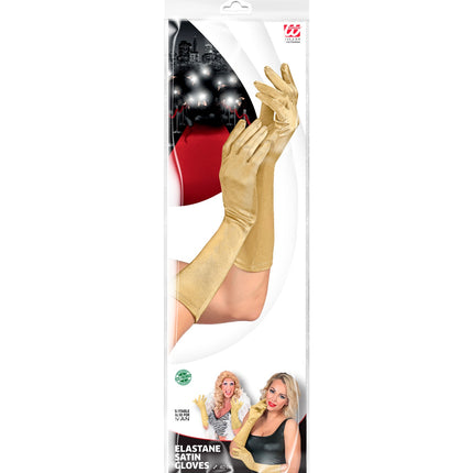 Widmann SRL Handschoenen satijn elastisch goud