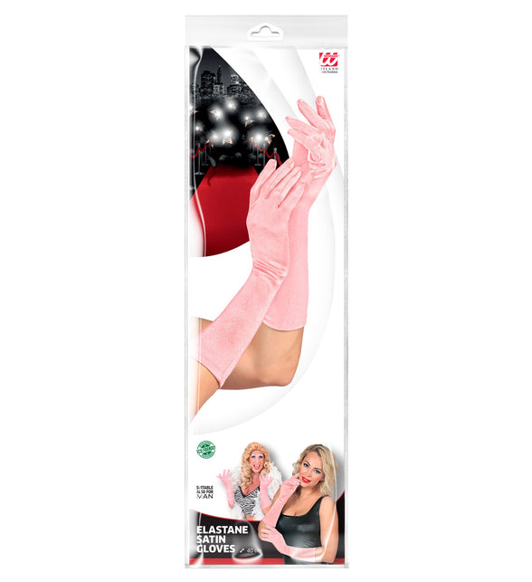 Widmann SRL Handschoenen satijn elastisch licht roze