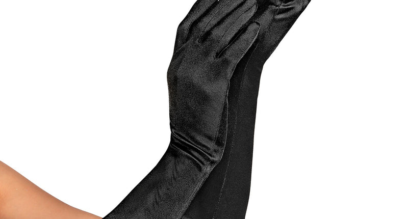 Widmann SRL Handschoenen satijn elastisch zwart