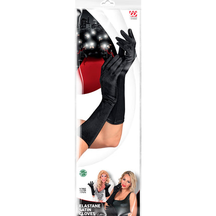 Widmann SRL Handschoenen satijn elastisch zwart