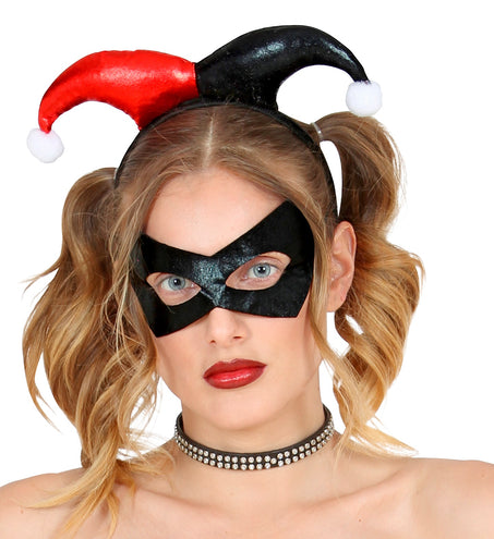 Widmann SRL Harelekijn masker met diadeem