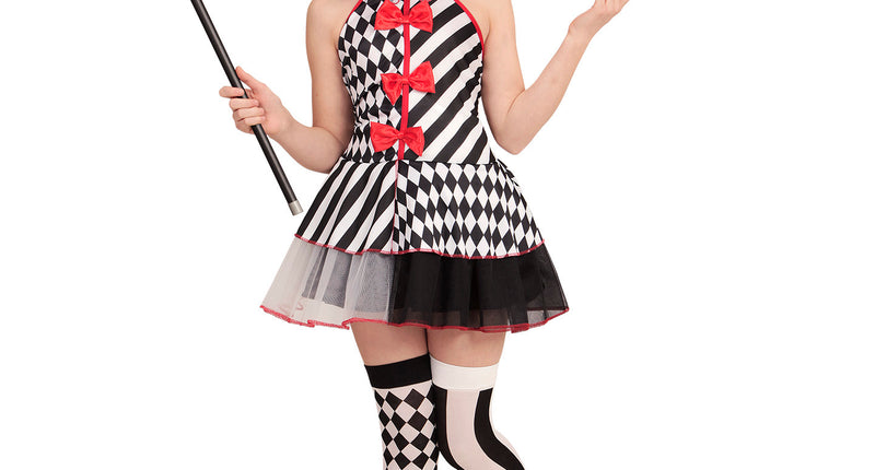 Widmann SRL Harkelijk jurkje zwart wit kinderen