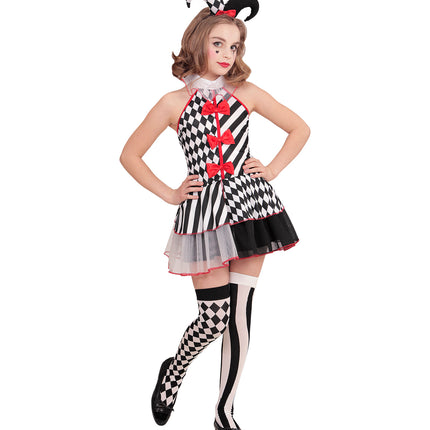 Widmann SRL Harkelijk jurkje zwart wit kinderen