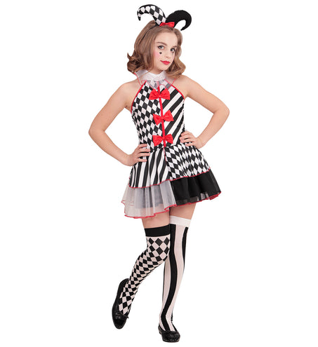 Widmann SRL Harkelijk jurkje zwart wit kinderen