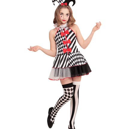 Widmann SRL Harkelijk jurkje zwart wit kinderen