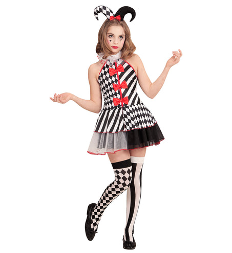 Widmann SRL Harkelijk jurkje zwart wit kinderen