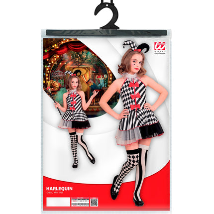 Widmann SRL Harkelijk jurkje zwart wit kinderen