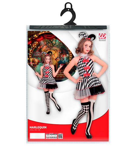 Widmann SRL Harkelijk jurkje zwart wit kinderen