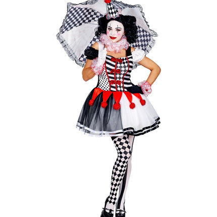 Widmann SRL Harlekijn kostuum dames luxe