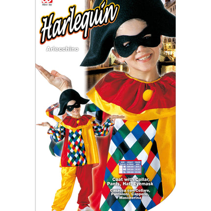 Widmann SRL Harlekijn kostuum Thomas kind