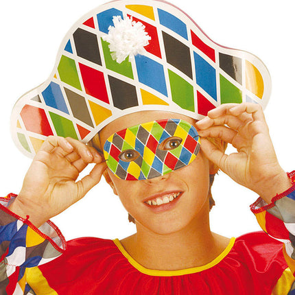 Widmann SRL Harlekijn masker kinderen
