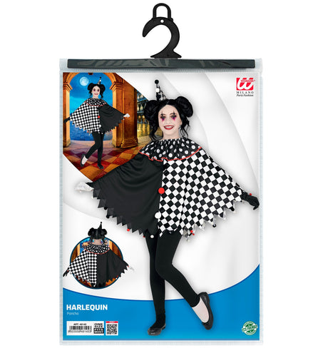 Widmann SRL Harlekijn poncho kinderen