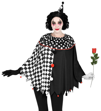 Widmann SRL Harlekijn poncho volwassenen