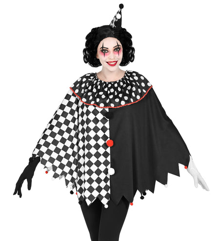 Widmann SRL Harlekijn poncho volwassenen