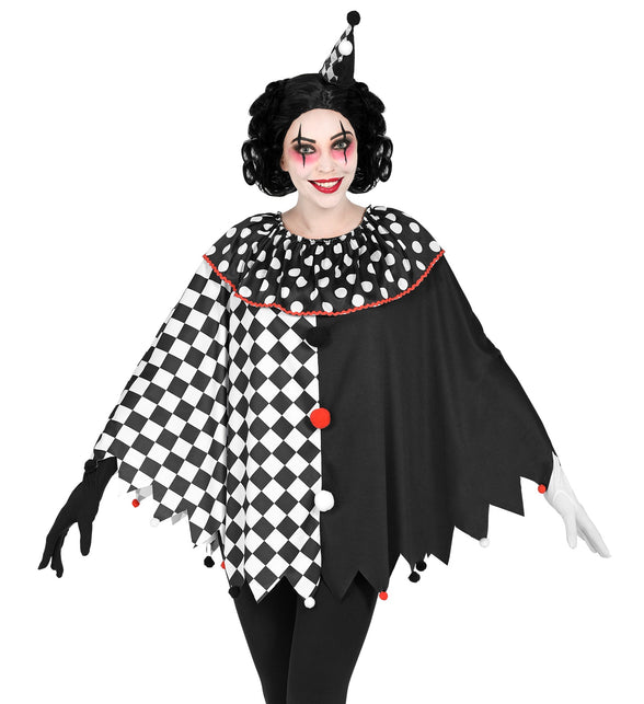 Widmann SRL Harlekijn poncho volwassenen
