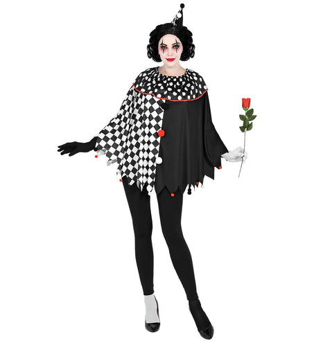 Widmann SRL Harlekijn poncho volwassenen