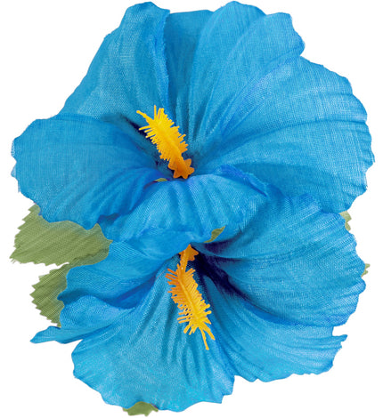 Widmann SRL Hawaii bloem haarclip licht blauw