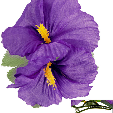 Widmann SRL Hawaii bloem haarclip paars