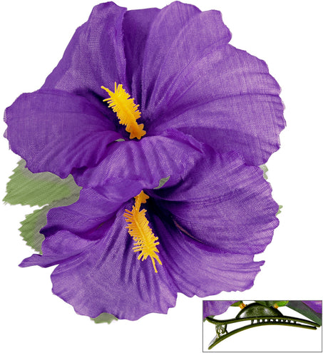 Widmann SRL Hawaii bloem haarclip paars