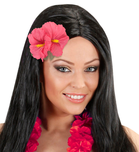 Widmann SRL Hawaii bloem haarclip roze