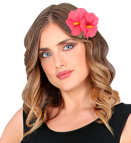 Widmann SRL Hawaii bloem haarclip roze