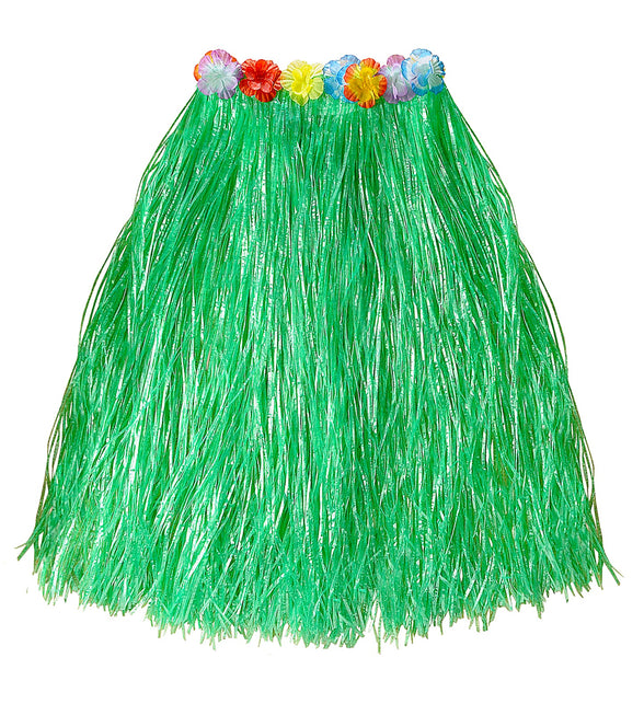 Widmann SRL Hawaii rok groen met bloemenriem lang