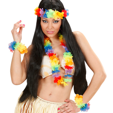 Widmann SRL Hawaii set regenboog