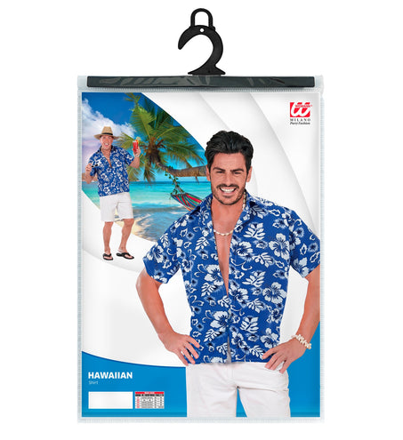 Widmann SRL Hawaii shirt blauw tropical Danny
