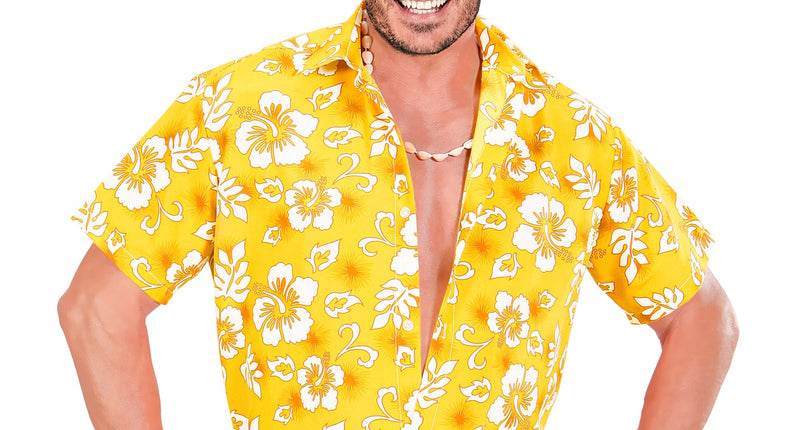 Widmann SRL Hawaii shirt geel tropical Danny